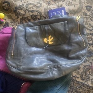 Marc Jacobs Gray and Gold Shoulder Bag
